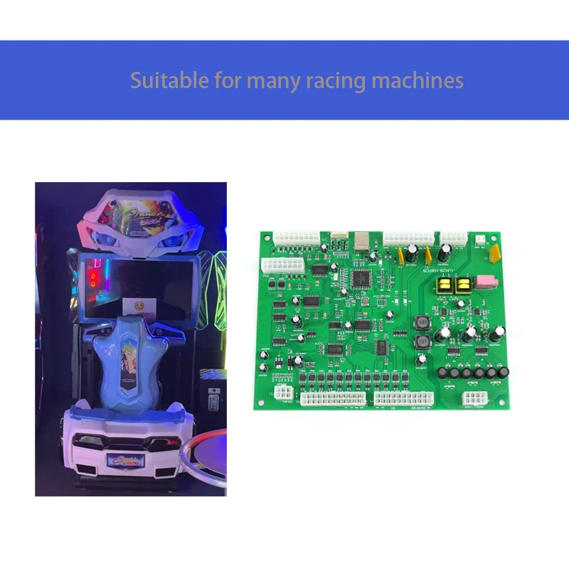 

Racade Video Game Accessories Racing Control Board for Jurassic Park/ MotoGP/ Cruis's Blast Universal Children's Coin-operated