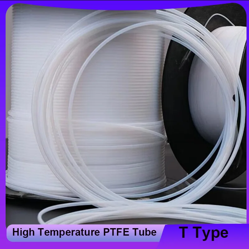 30T-2T  PTFE Tube F46 Insulated Capillary Heat Protector Transmit Hose Rigid Temperature Corrosion Resistance 2.5KV 300V 1M