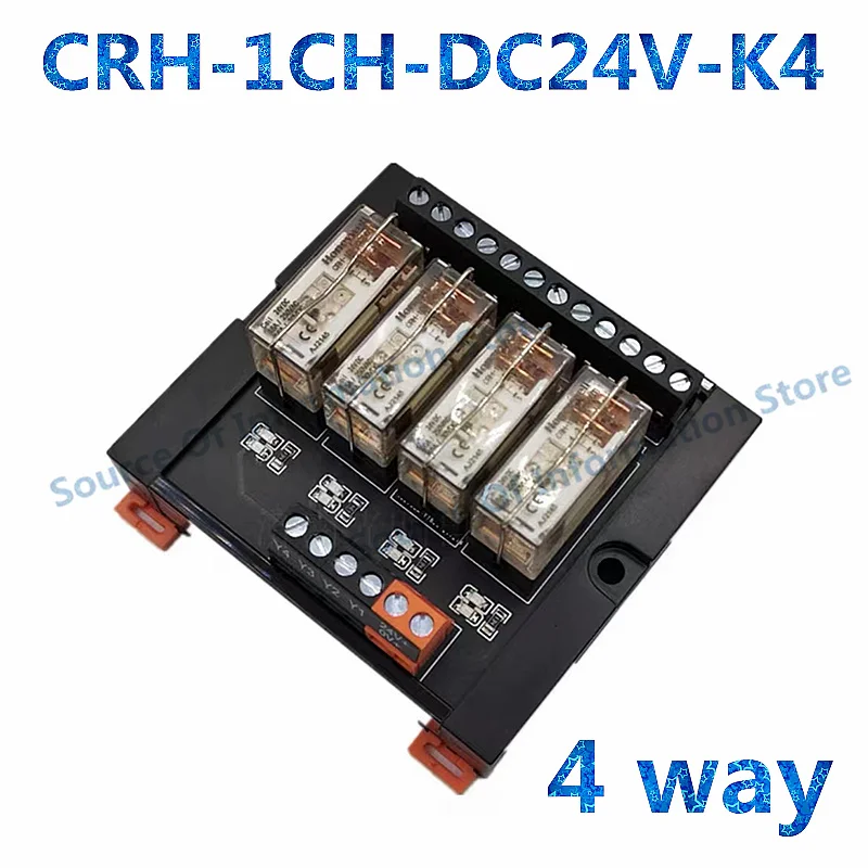 1PCS DC Relay Module CRH-1CH-DC24V(T)-K4/6/8/10 Electromagnetic 16A Base