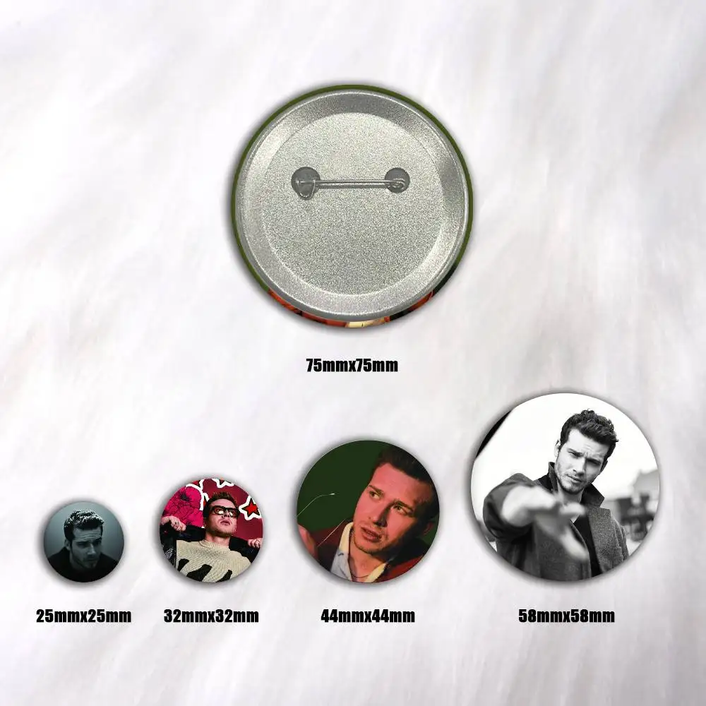 Actor O-Oliver S-Stark Creative Round Button Badges Cute Pin Brooch for Backpack Clothes Lapel Jewelry Accessories Friends Gift