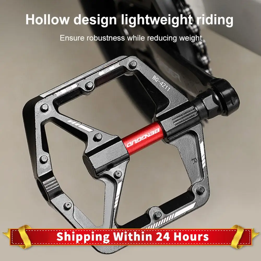 

Bicycle Pedals Double DU Bearing Non-slip Bike Flat Pedals Mountain Road Bicycle Platform Pedals Cycling Aluminum Alloy Pedal