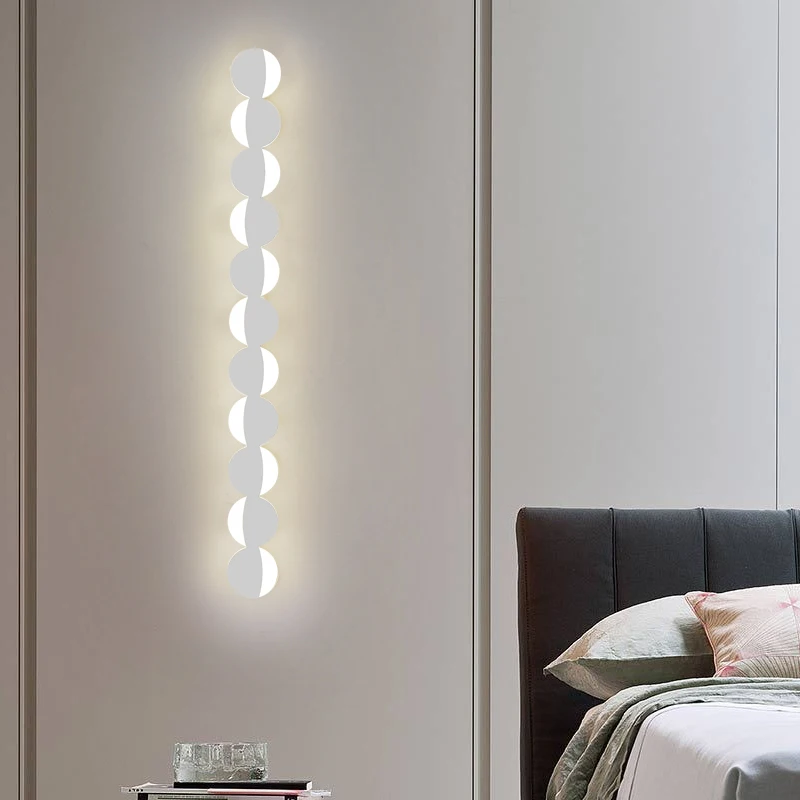 Imagem -05 - Lâmpadas de Parede Led Esféricas Modernas para Decoração de Casa Tira Longa Quarto Lâmpada de Cabeceira Sala Sofá Luz Luxo Novo