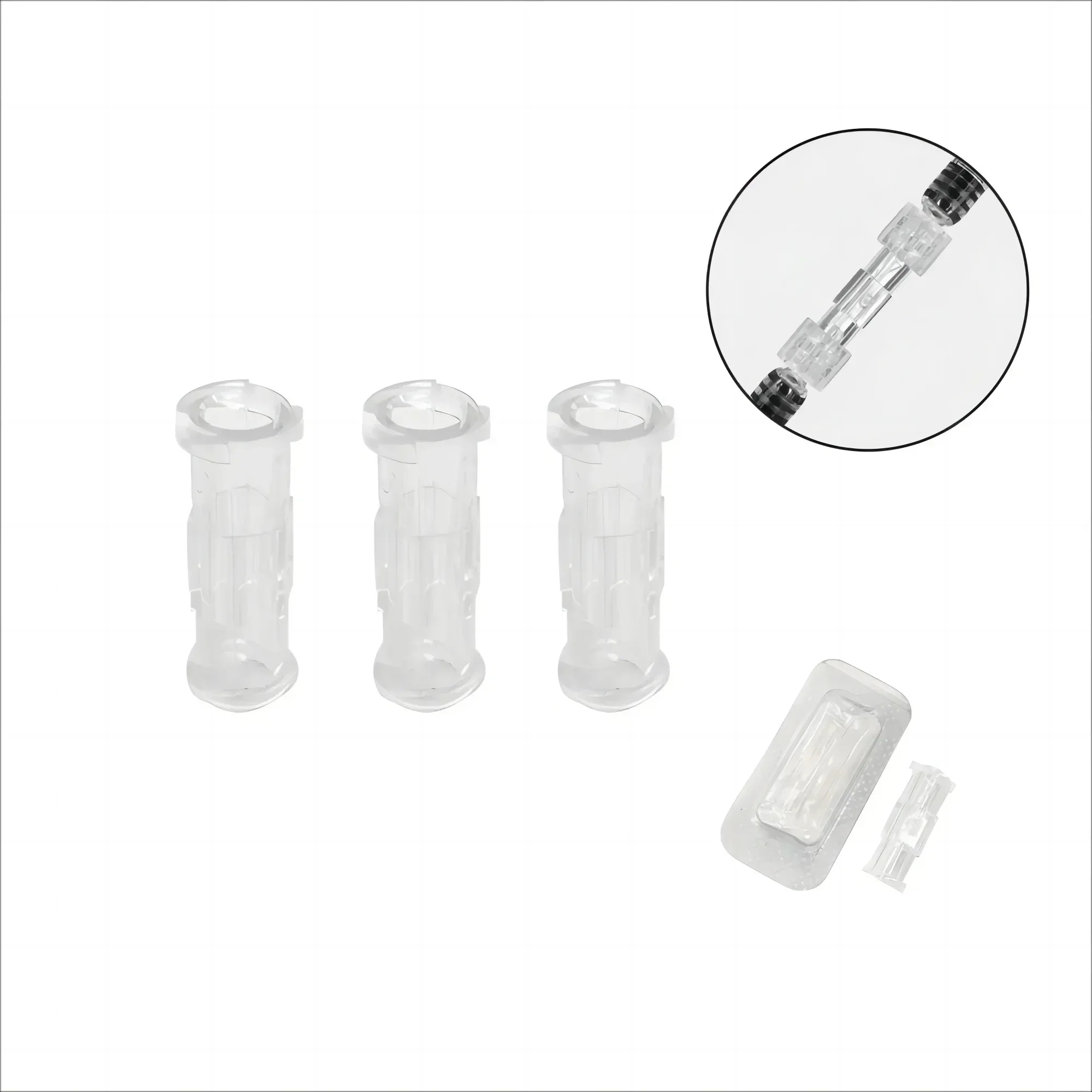 10-50Pc 4mm Aperture Transparent Female To Female Coupler Luer Syringe Connector Easy To Use Plastic for Pneumatic Parts Durable