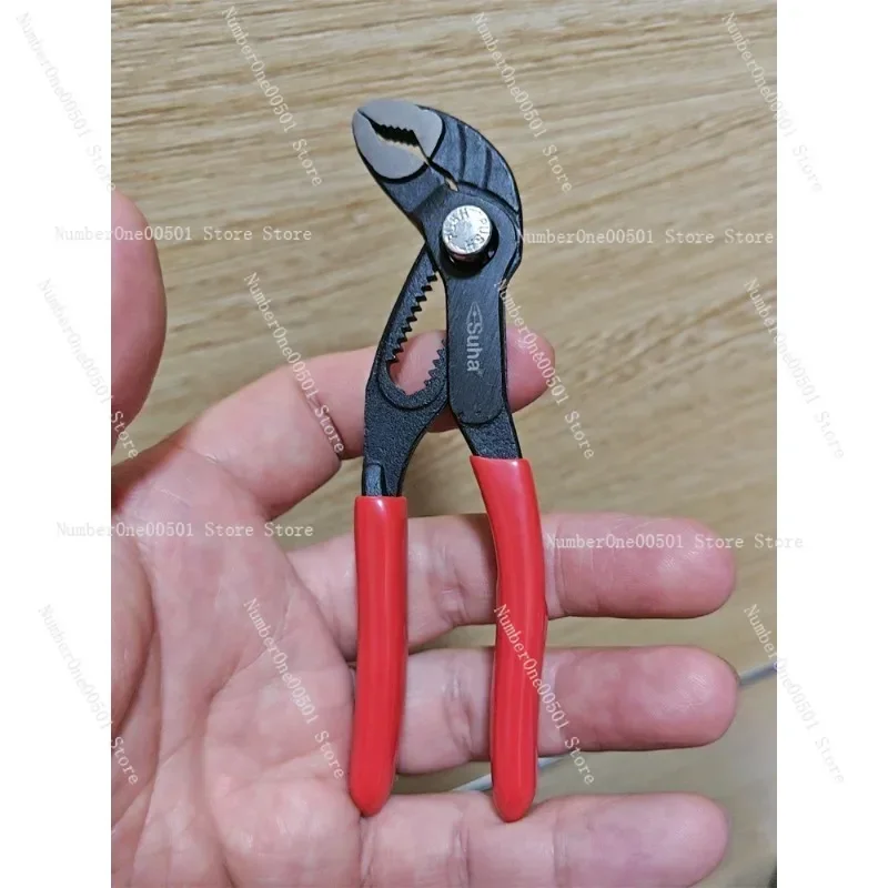 Suha 5 inches Mini Button Type Water Pump Pliers Crocodile Mouth Multifunctional Universal Wrench 13th gear Home Maintenance