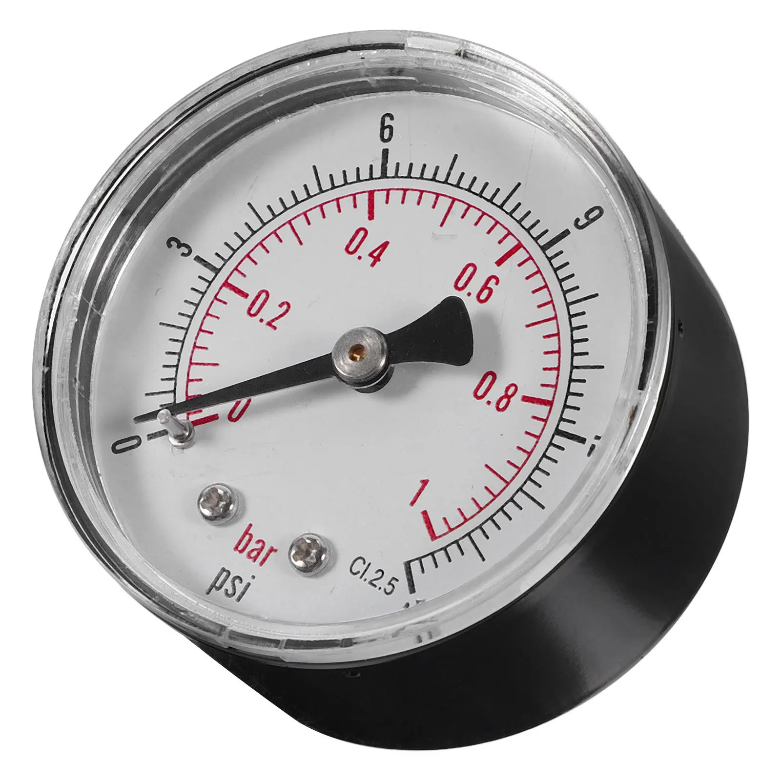 مقياس الضغط العالي Npt 0-15 Psi 0-1 Bar إطار فولاذي حجم صغير سهل القراءة مقياس الضغط المحمول