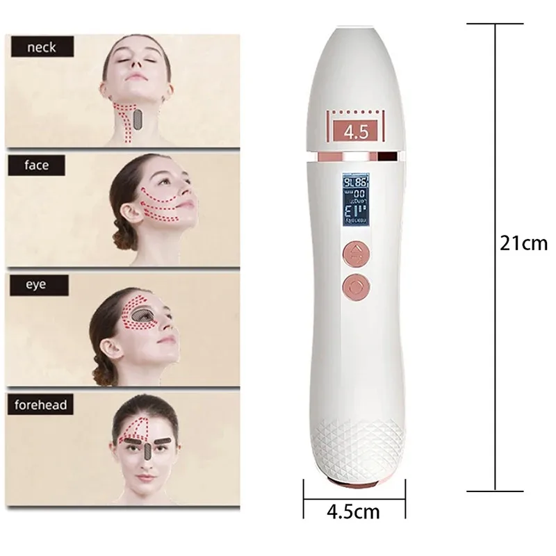 Anti-Aging Skin Tightening Eye Care SPA Beauty Machine Mini Handheld 7D Beauty Ultrasonic Face Lifting Massager Wrinkle Removal