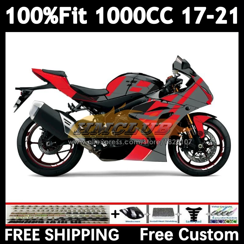 

Кузов для SUZUKI GSX-R1000 GSXR 1000 2017 2018 2019 2020 2021 32 No 113 красный глянцевый GSXR-1000 K17 GSXR1000 17 18 19 20 21 Обтекатель