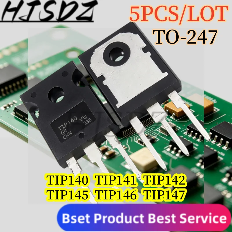 【5PCS/LOT】TIP140 TIP141 TIP142 TIP145 TIP146 TIP147 TO-247 Power Transistor In Stock