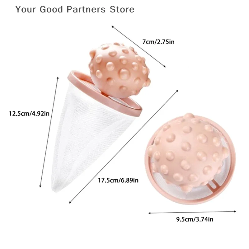 Pet Hair Remover Washing Machine Floating Lint Filter Bag Reusable Laundry Ball Clothes Hair Cleaning Tools Cat Hair Catcher
