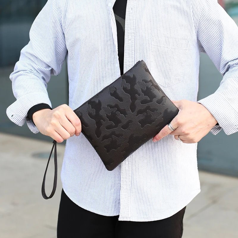 Fashion Lucky Cloud Pattern Men Clutch Bag Casual Male PU Leather Money Handbag High Quality Business Men Cardholder Case