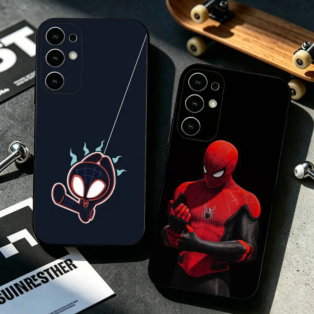 Spiders M-man Cool Mens Fave Phone Case For Samsung S25,S24,S21,S22,S23,S30,Ultra,S20,Plus,Fe,Lite,Note,10,Black Cover