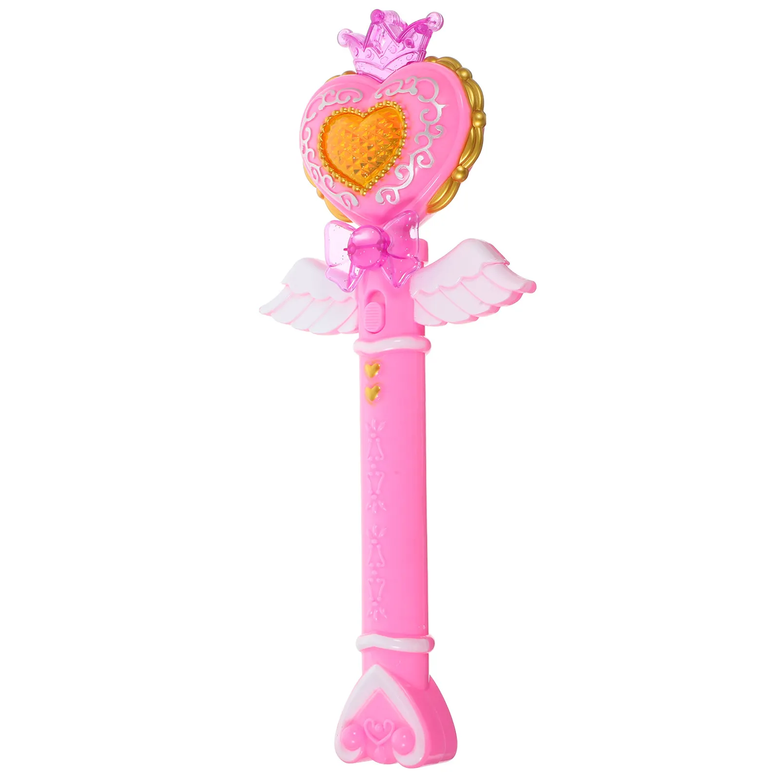 

Light Wand Glow Heart Shaped Fairy Stick Plastic Lightweight Birthday Party Stage Performance Glowing Heart Wands