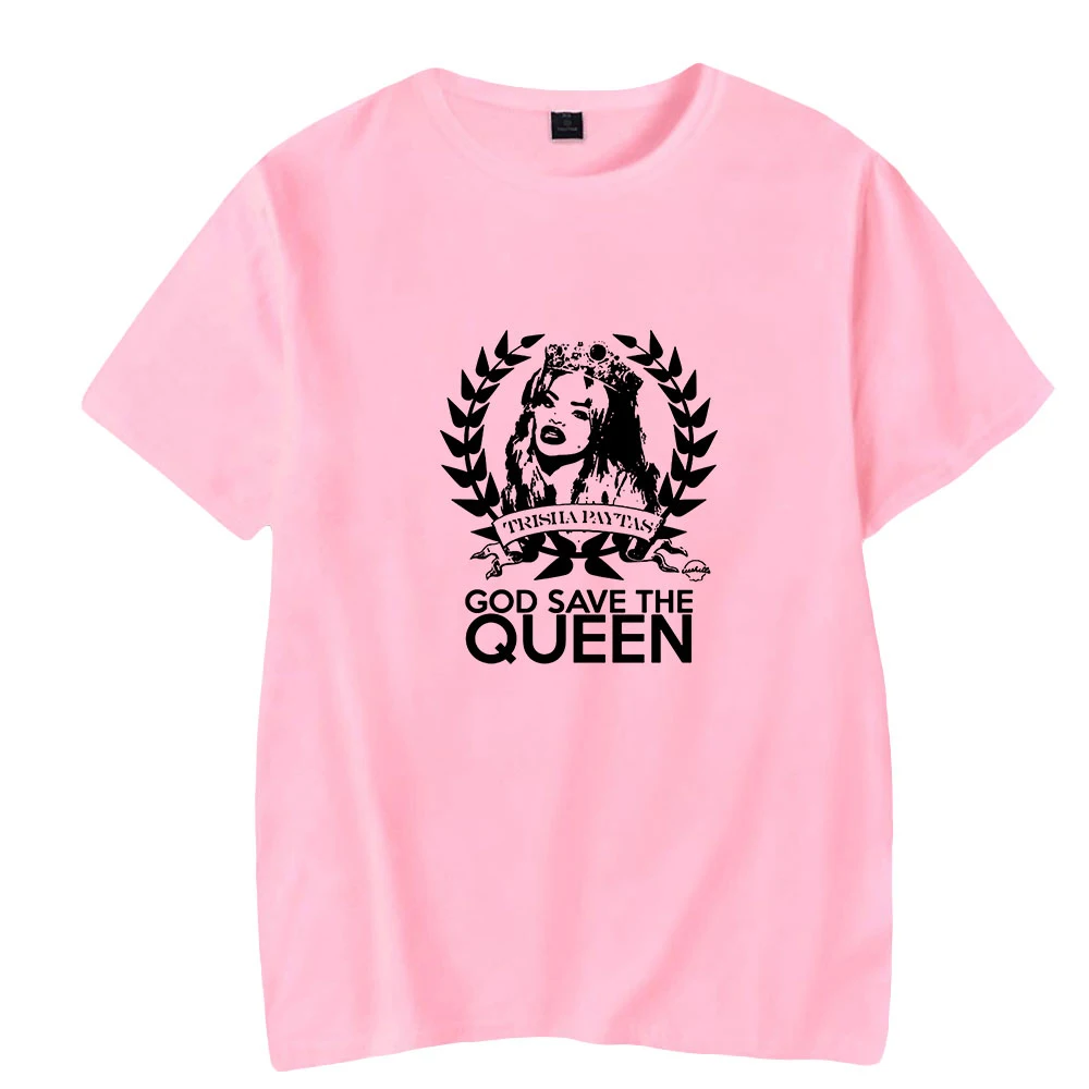 

2026 Trisha Paytas summer new hot letter pattern printing comfortable T-shirt short-sleeved casual all-match neutral T-shirts