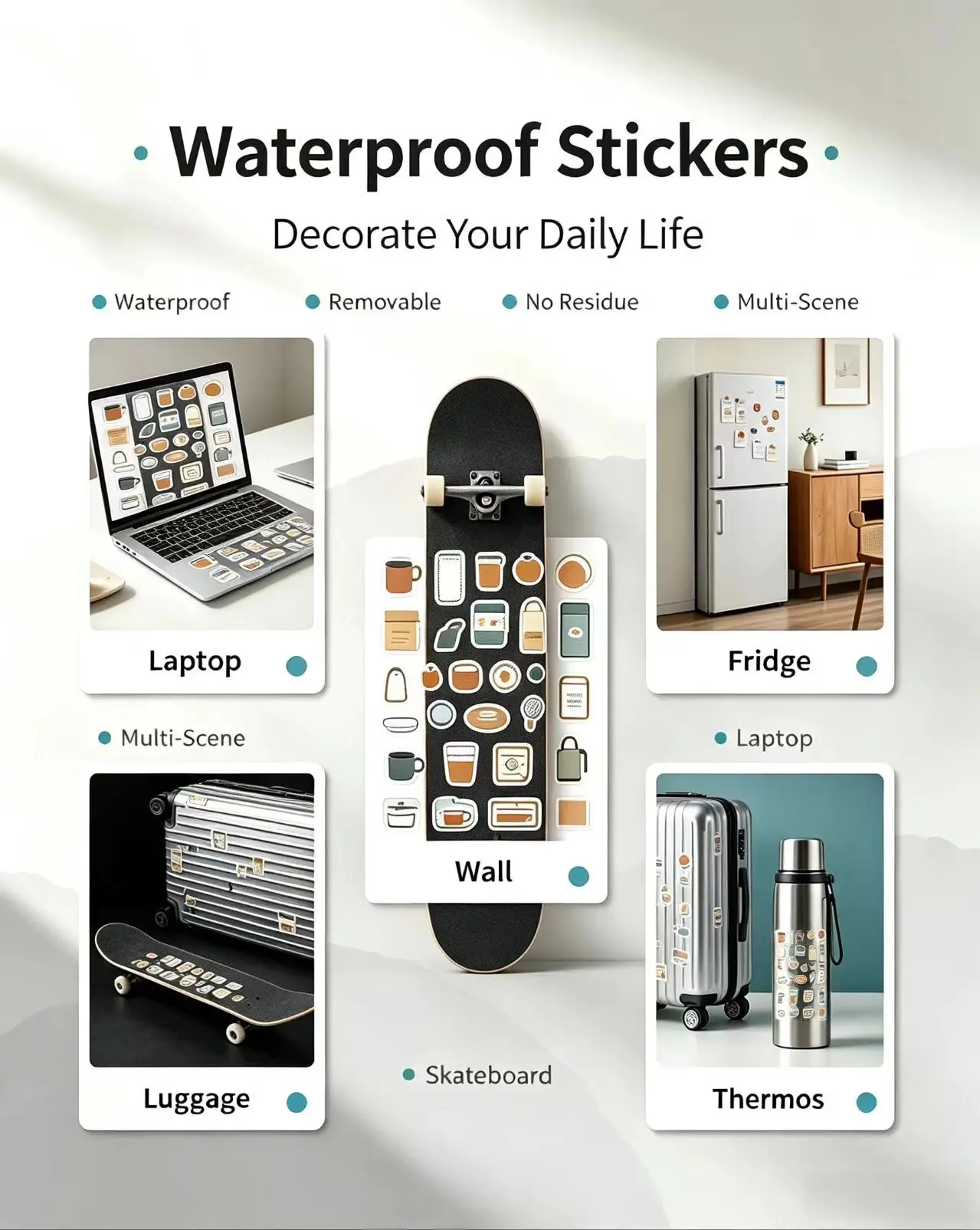 Adult Anime Girl Stickers 60PCS Sexy Lady Decals For Men Graffiti DIY Laptop Phone Car Bike Skate Man board Guitar Water Cup