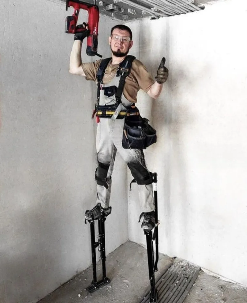 Adjustable Multifunctional Folding Horse Stool Scaffolding Interior Decoration Walking Ladder Ladder Stilt Props