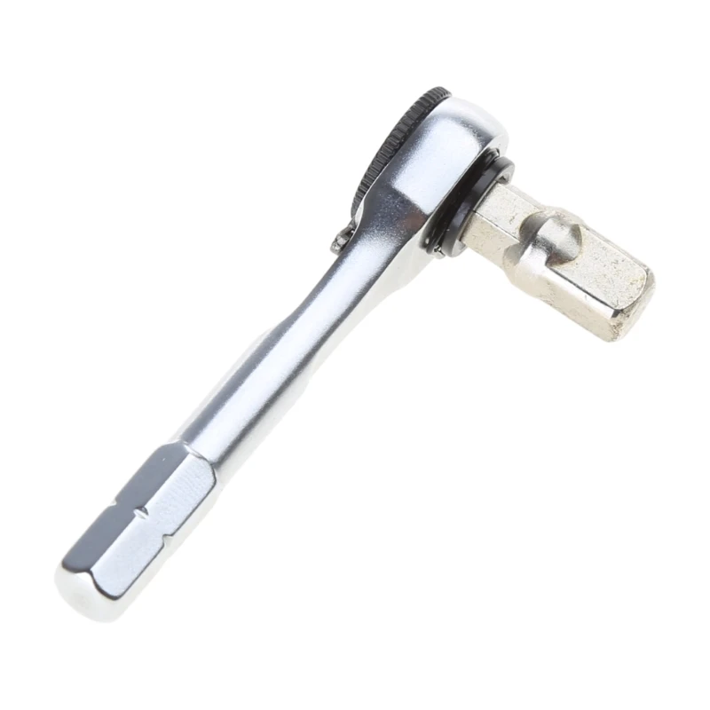 High Torque Fast Ratchet Wrench Mini 1/4 Screwdriver Rod Quick Socket Wrench Tools Multifunction Hand Tools