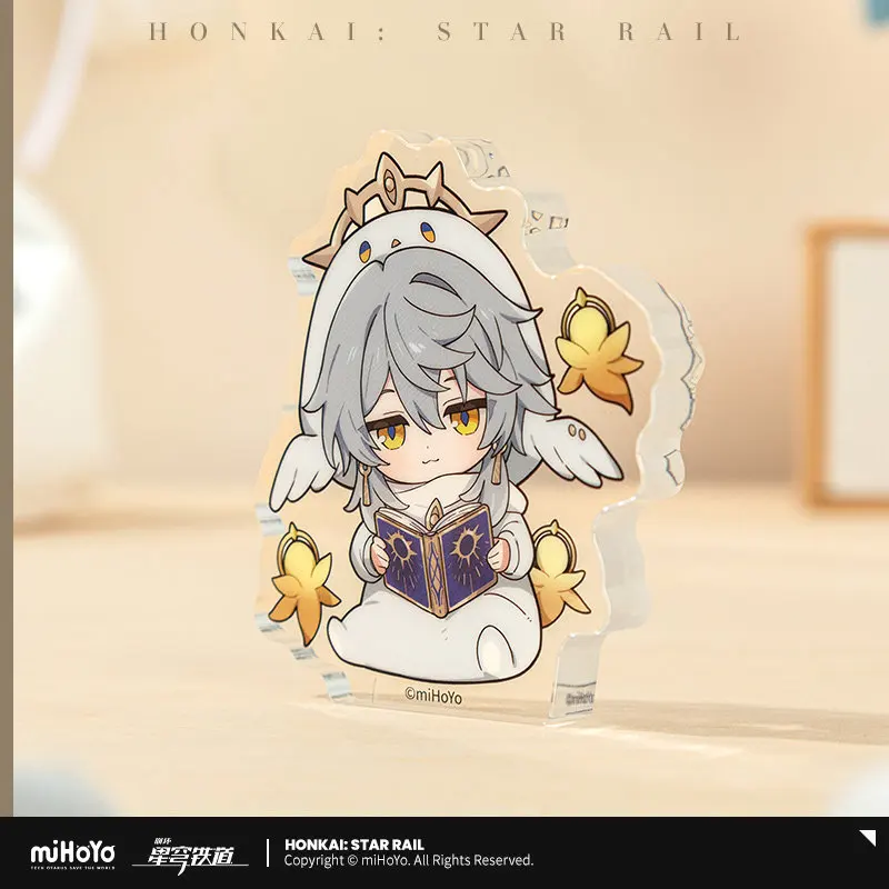 Honkai Star Rail Mini Acrylic Stand, Boys' Dorm Q Version Figure, Cute Desk Decor Anime Collectible, Game Gifts for Fans view 5