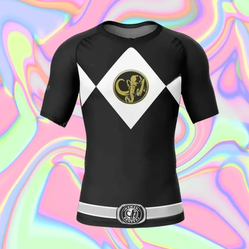 

2025 Summer Boxing MMA New Sporty Fashionable and Breathable Men's Short-sleeved Round-neck T-shirt Fitness Sportswear