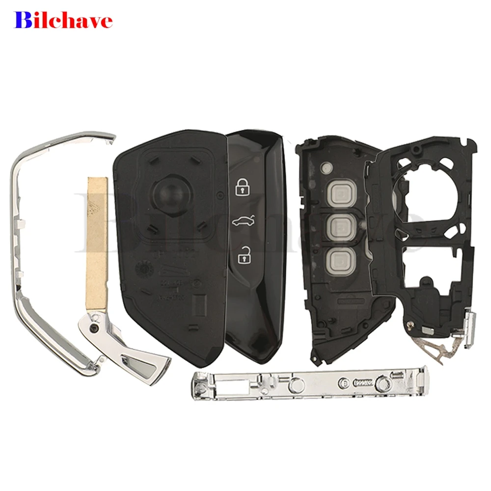 jinyuqin Remote Key Shell 3BNT For Volkswagen Golf 8 Cupra Tarraco Gti Mk7/8 Skoda Octavia Seat Leon Smart Card Case KD HZ/ZB25 view 3