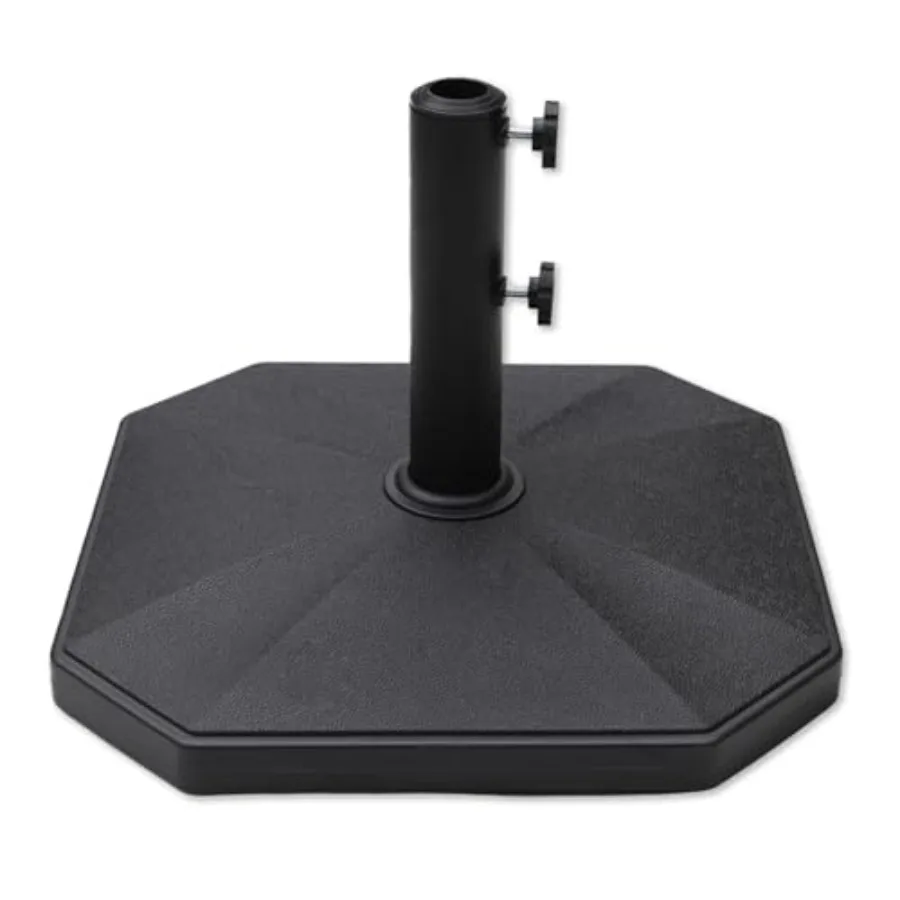 

C-Hopetree 40 lb Heavy Duty Square Patio Base Stand for Outdoor Market Table Umbrella Black