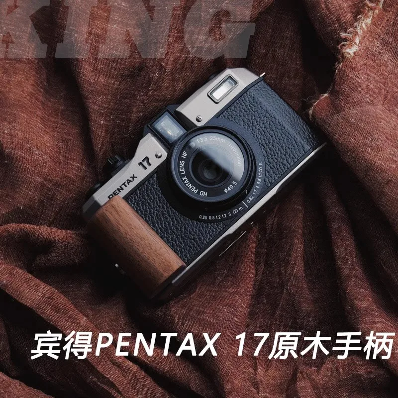 wooden L Type Bracket Tripod Quick Release Plate Base Grip Handle For PENTAX 17 film Camera Arca-Swiss RSS tripod