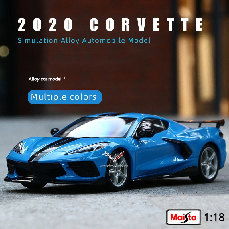 

Maisto 1:18 2020 Corvette Stingray Coupe High Simulation Diecast Car Metal Alloy Model Car kids toys collection gifts B516