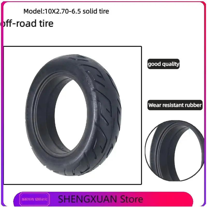 

For 10x2.70-6.5 Solid Tire for Xiaomi Electric Scooter 70/65-6.5 Non-pneumatic Explosion-Proof Tyre