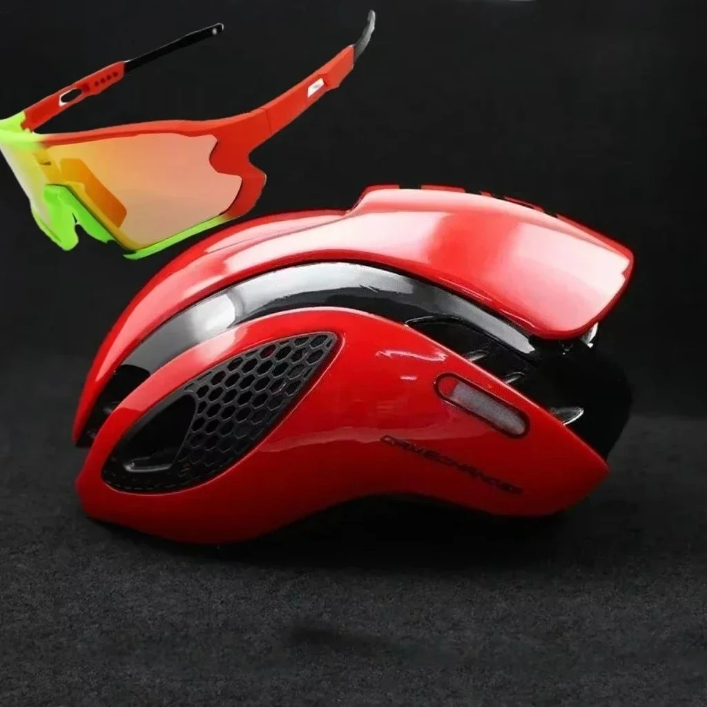 

2025 Italian Designer Brand Bike Helmet Multi-color Breathable Road Riding Helmet and Sunglasses Ventilated Riding Gear