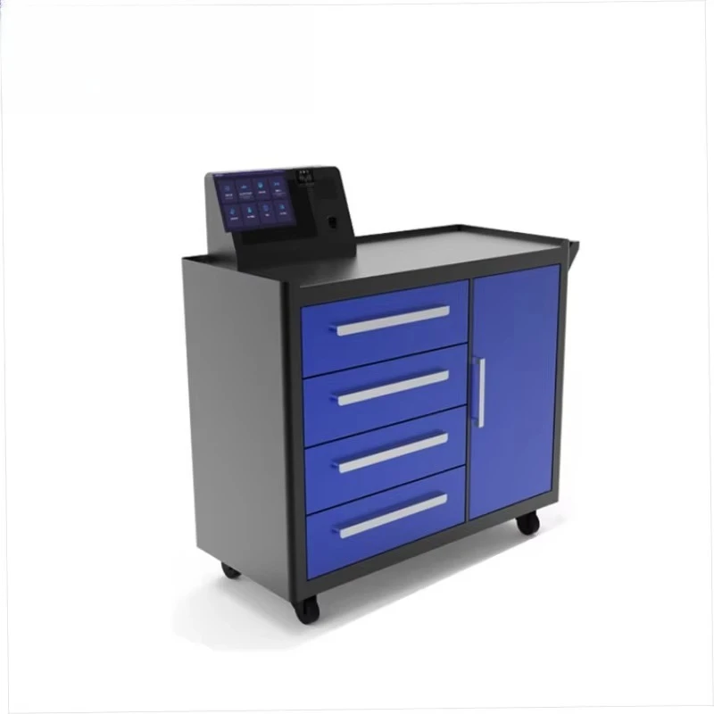 AzsaPzaz RFID Mobile Shopping Cart Trolley for Fast Inventory Tracking Intelligent Store Management System