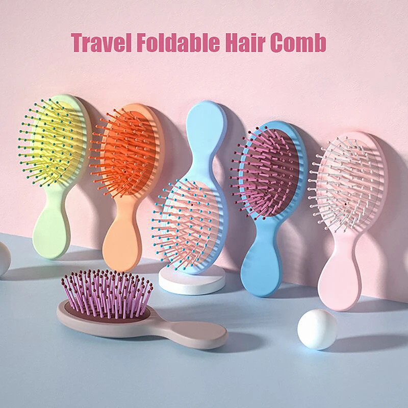 Portable Pocket Hair Comb Salon Styling Hairbrush Shampoo Brush Massager Hair Comb Horsehair Comb Fashion Styling Tool Health