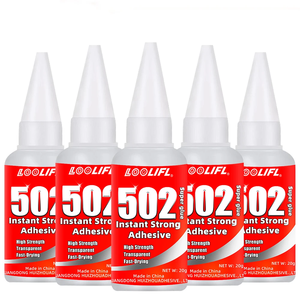 

LOOLIFL502 super adhesive dry glue1-10pcs is used for repairing metals, plastics and ceramics. Instant bonding craft home office