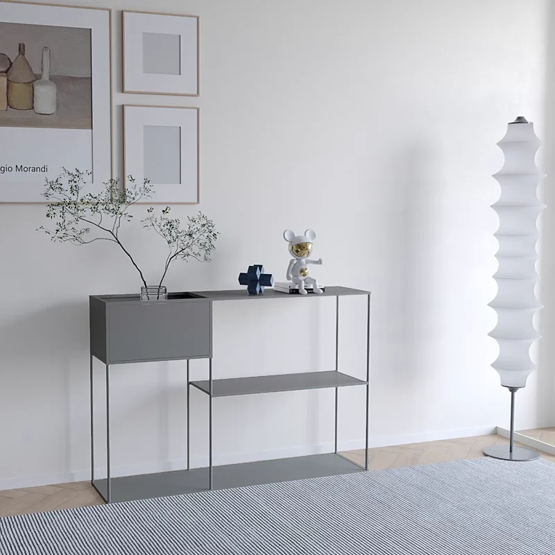 

Cream wind wrought iron floor-to-ceiling shelves, living room multi-layer decorative display shelves, creative bookshelves, bedr