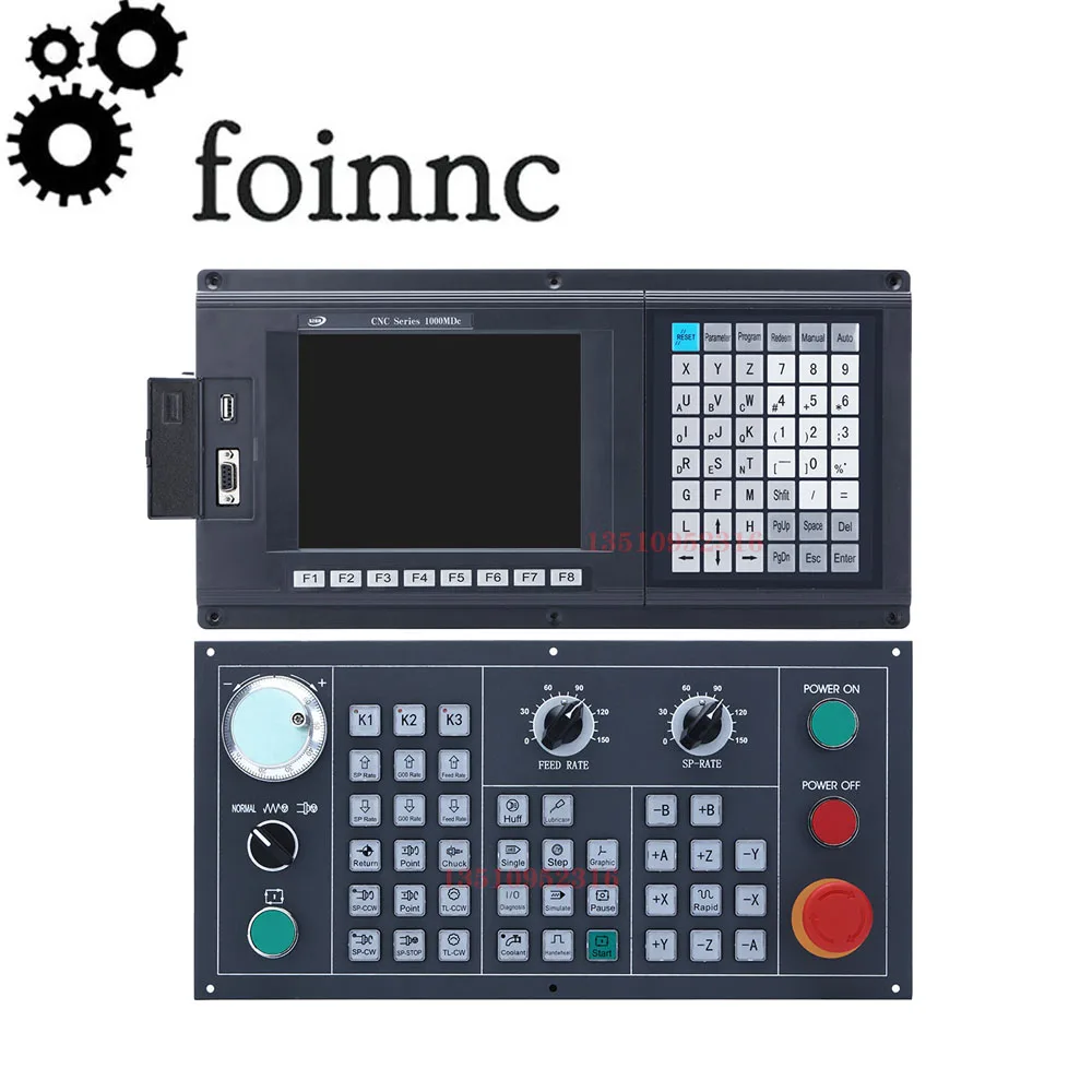 

Cnc Machine Milling Controller 1000mdc 3-axis Cnc System For Machining Center Atc Plc, Router Engraving And Milling Machine