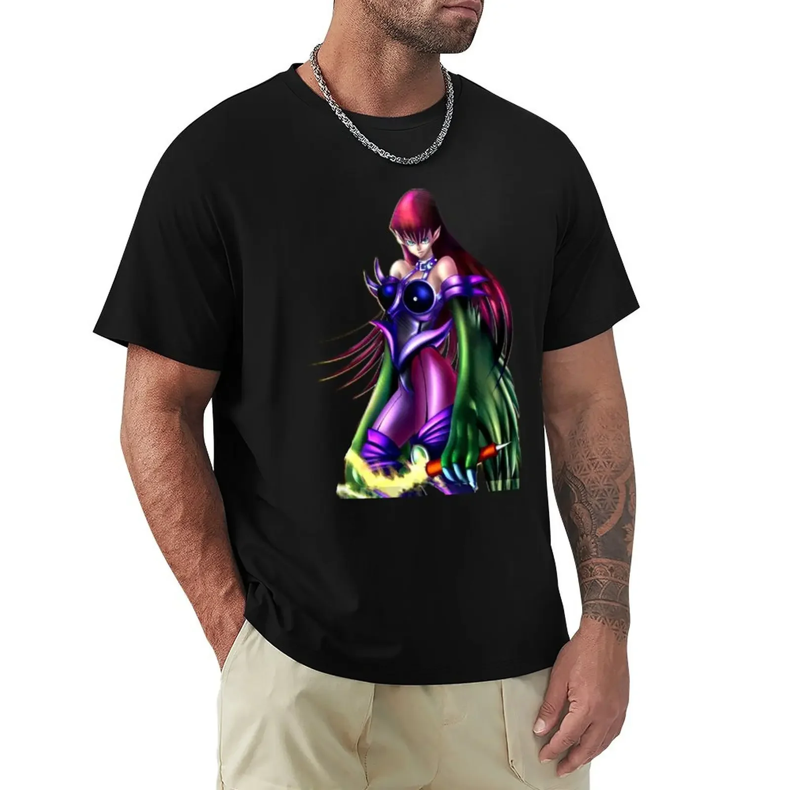 Cyber Harpie Lady T-Shirt vintage summer top new edition mens clothes manga vintage anime clothing oversized t shirt men clothes