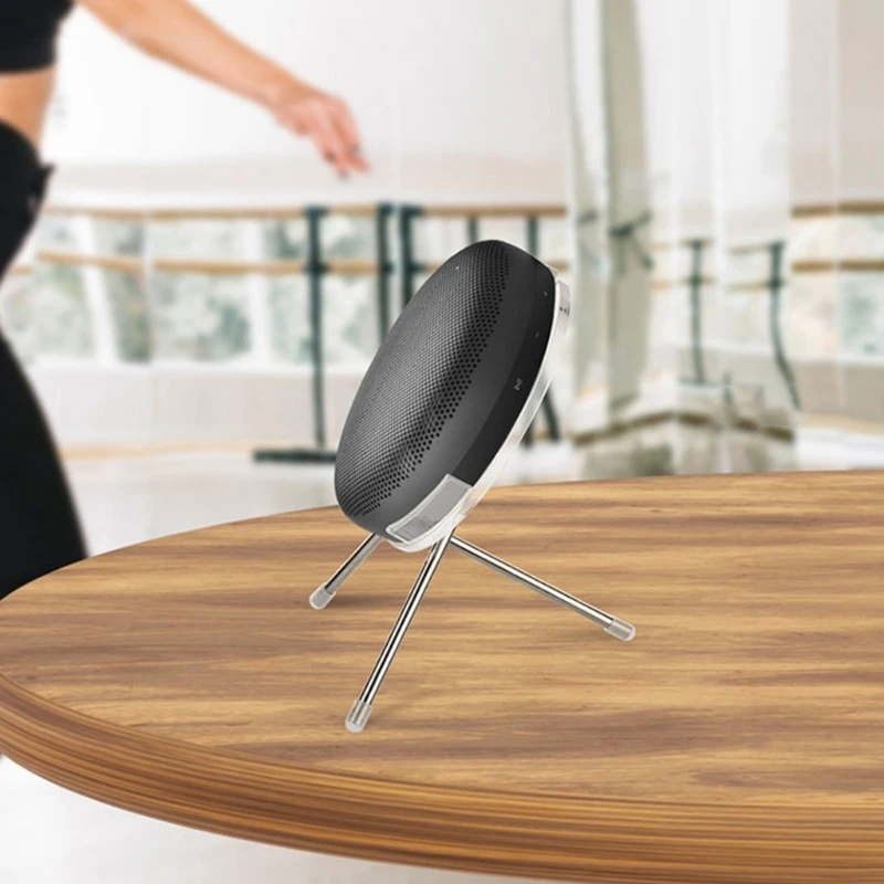 Soporte montaje acrílico moderno R91A, soporte exhibición para altavoz, estante para almacenamiento y colocación