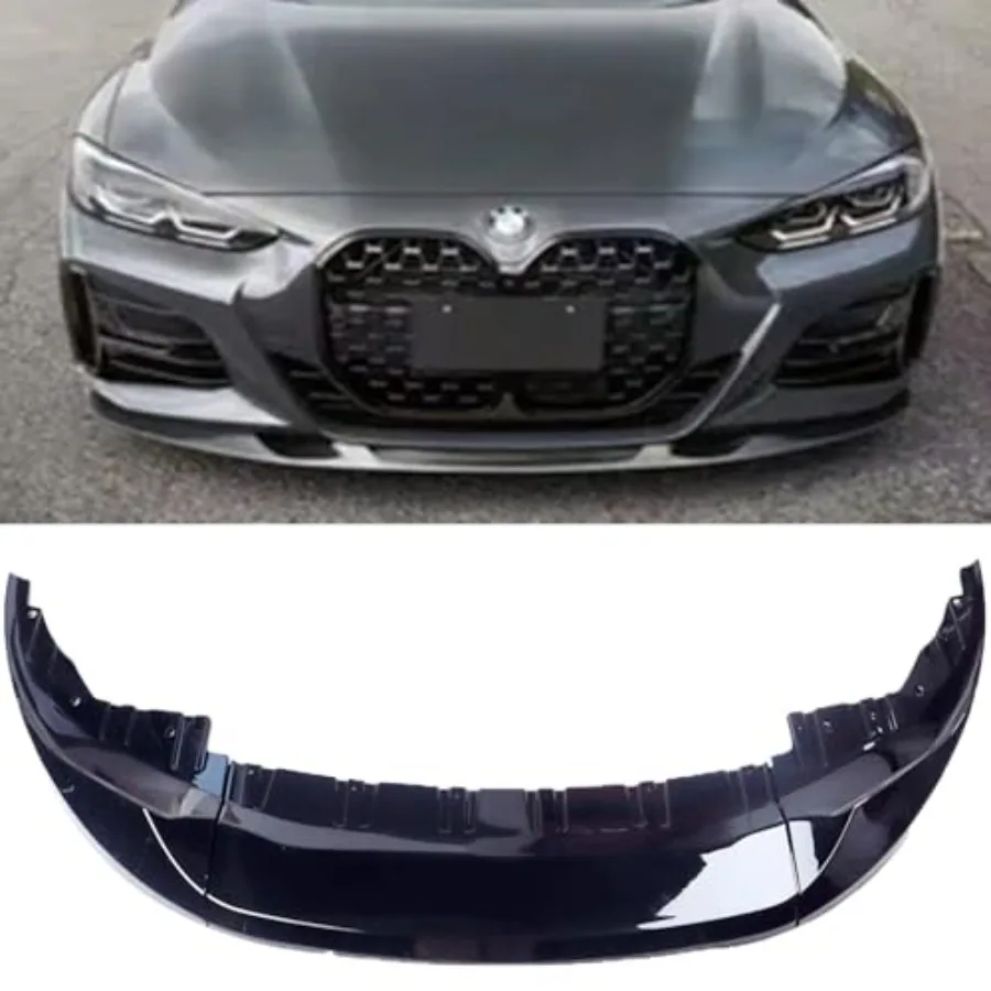 3 قطعة المصد الأمامي الشفاه المفسد عدة لسيارات BMW 4 Series G24 G26 420i 430i I4 M50 M Sport 4Doors G22 G23 M440i 2020 2021 2022 2023 20
