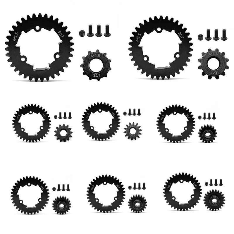 OEM Replacement 1.5MOD Carbon Steel Spur +Pinion Motor Gears  For TRAXXAS X-MAXX 1/5 XRT 6S 8S