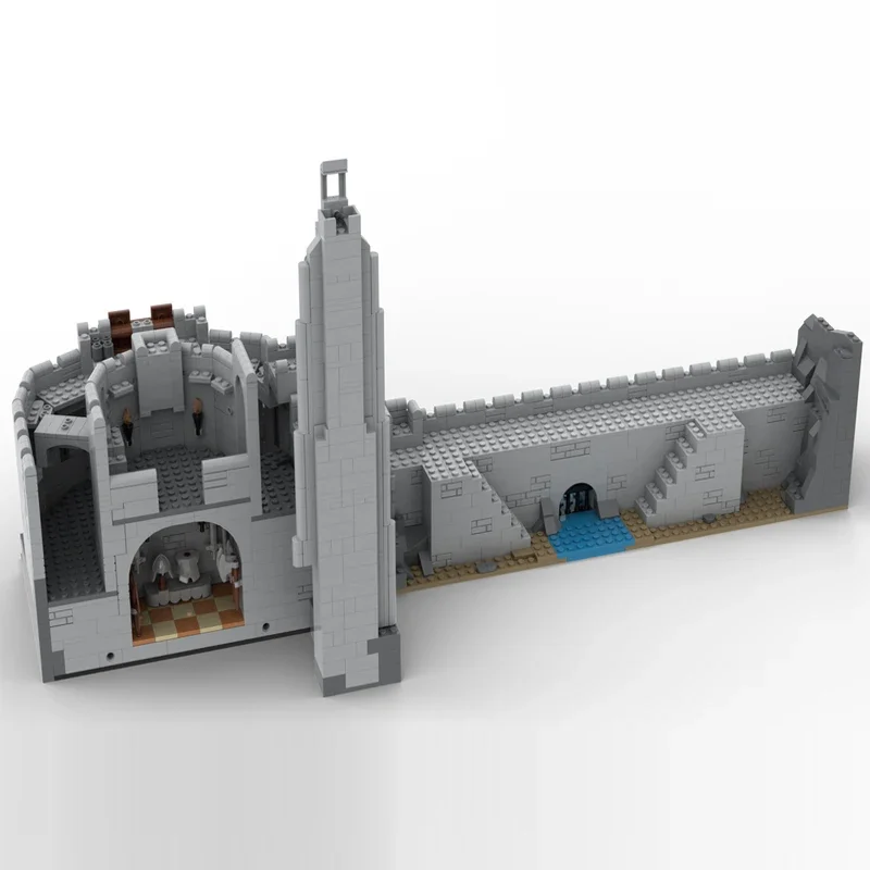 Die Ringe Film Helms Deep MOC Bausteine Architektur Schloss Modell DIY Montage Technologie Ziegel Sammlung Spielzeug Geschenke