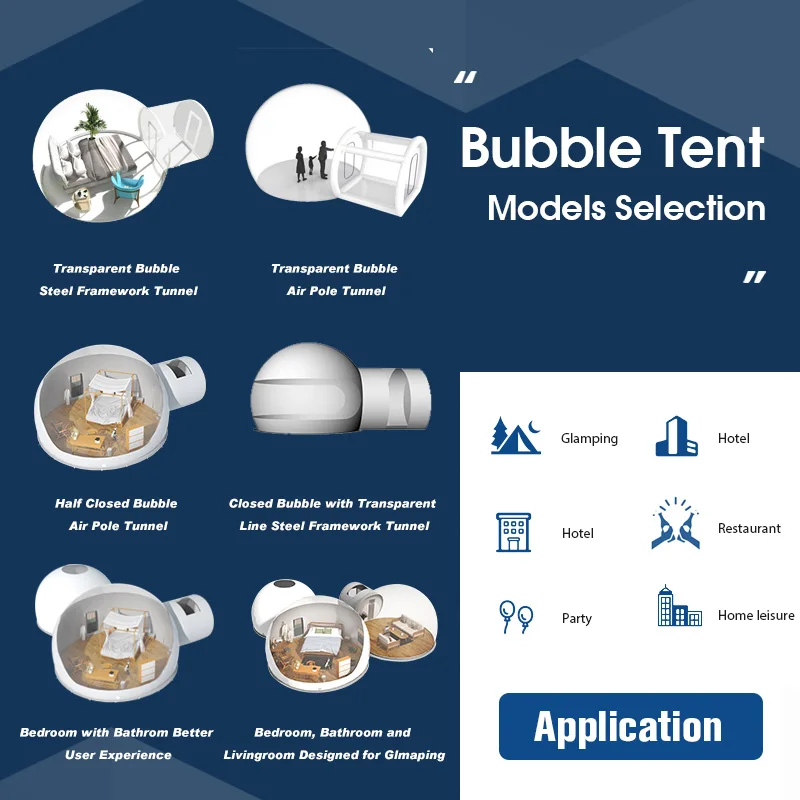AOYU Big Custom Commercial Outdoor Inflatable Circus Portable Transparent Tent Bubbles For Children Party