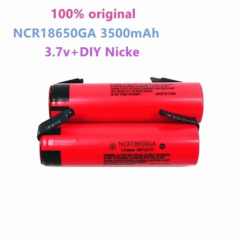 10 sztuk 100% oryginalny NCR 18650GA 30A rozładowanie 3.7V 3500mAh 18650 akumulator zabawka latarka bateria litowa + DIY nikiel