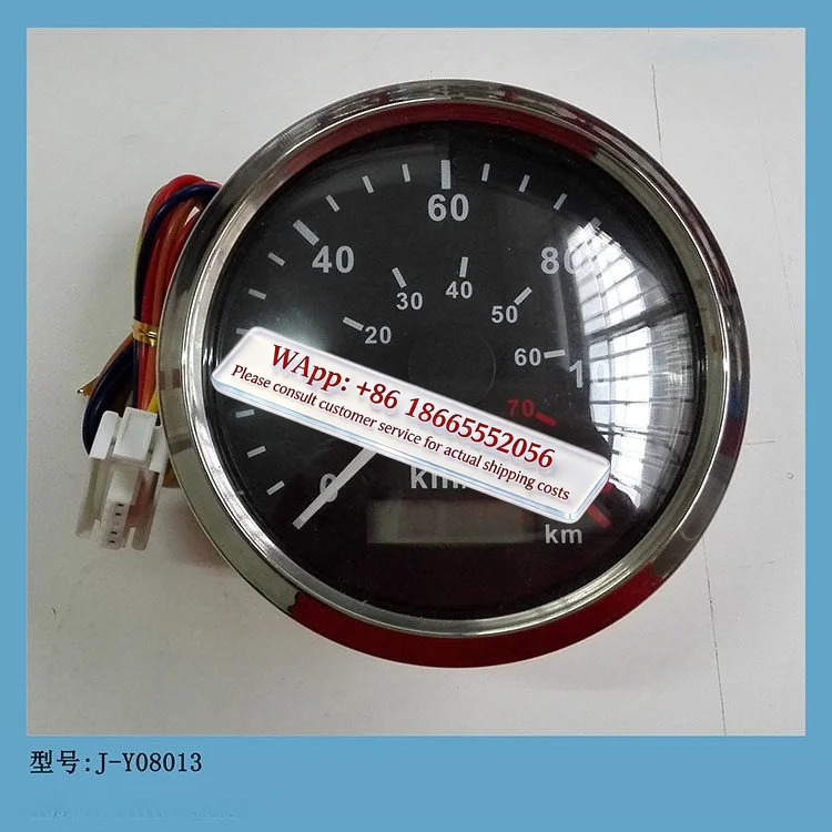 85Mm, pointer speedometer J-Y08013, stainless steel bezel, electromagnetic