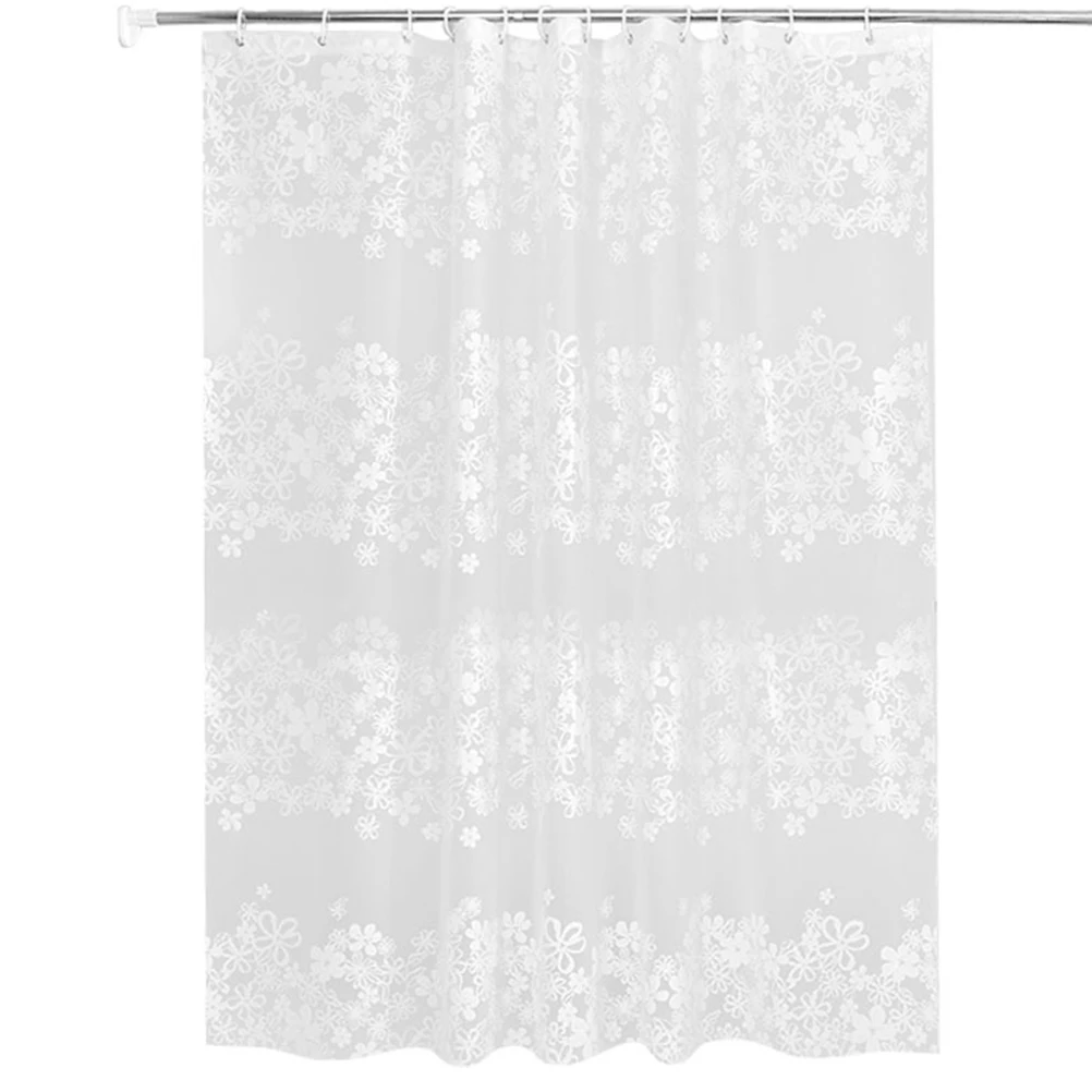 

Waterproof Bathroom Curtain Shower Extra Long Curtains Luxury Home Bath Thick Privacy Warm Decor Mold Proof Easy Clean