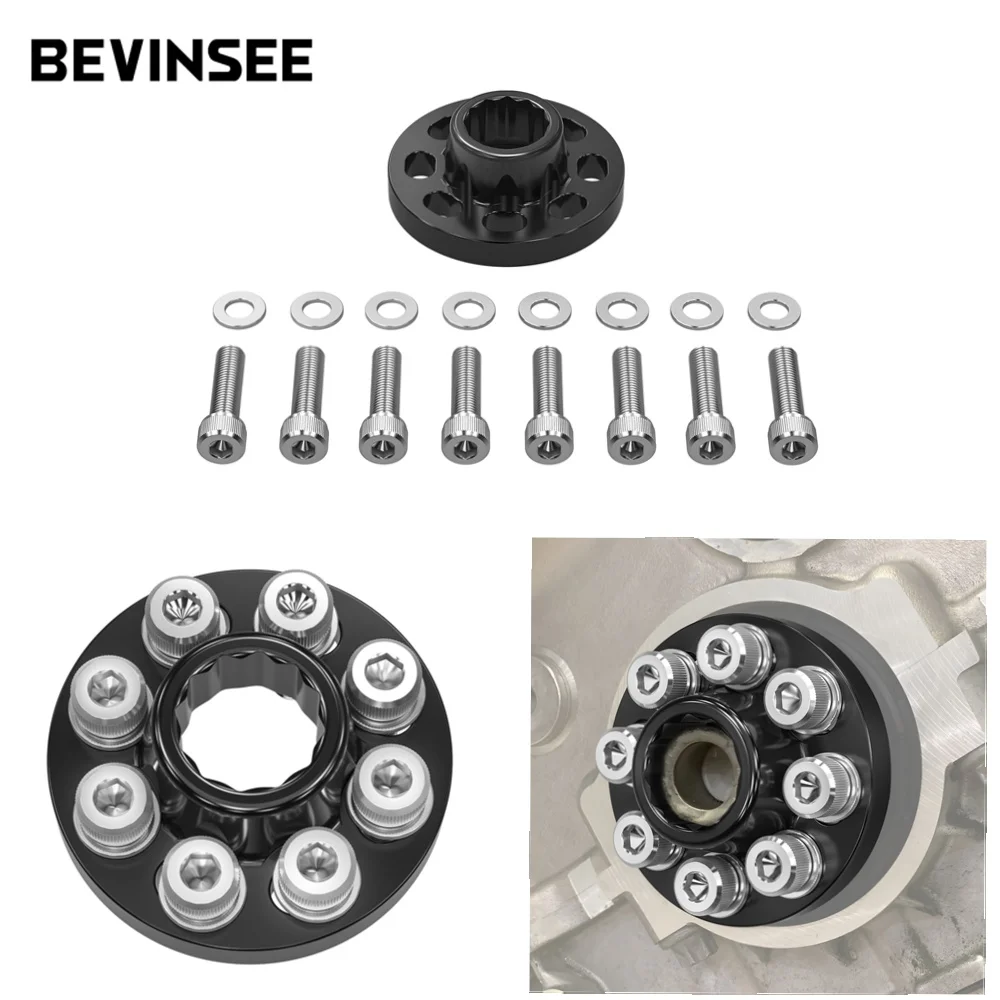 BEVINSEE Crank Hub Bolt Capture Kit For N55 S55 Engine For BMW E90 E91 E92 E93 E82 E88 E70 F10 F20 F30 X1 X5 M3 M4 F82/F83 M2