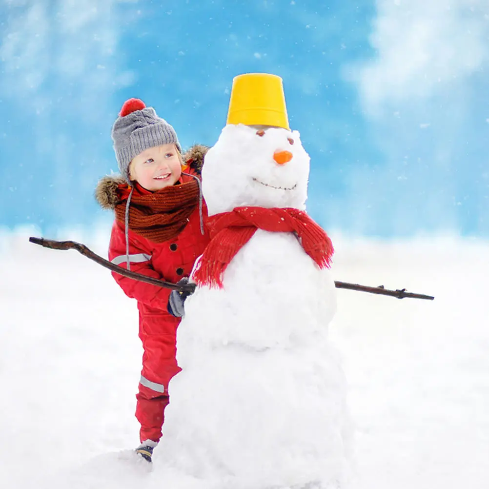 

1Set Snowman Costume Kit Christmas DIY Decor Outdoor Reusable Seasonal Decoration for Family