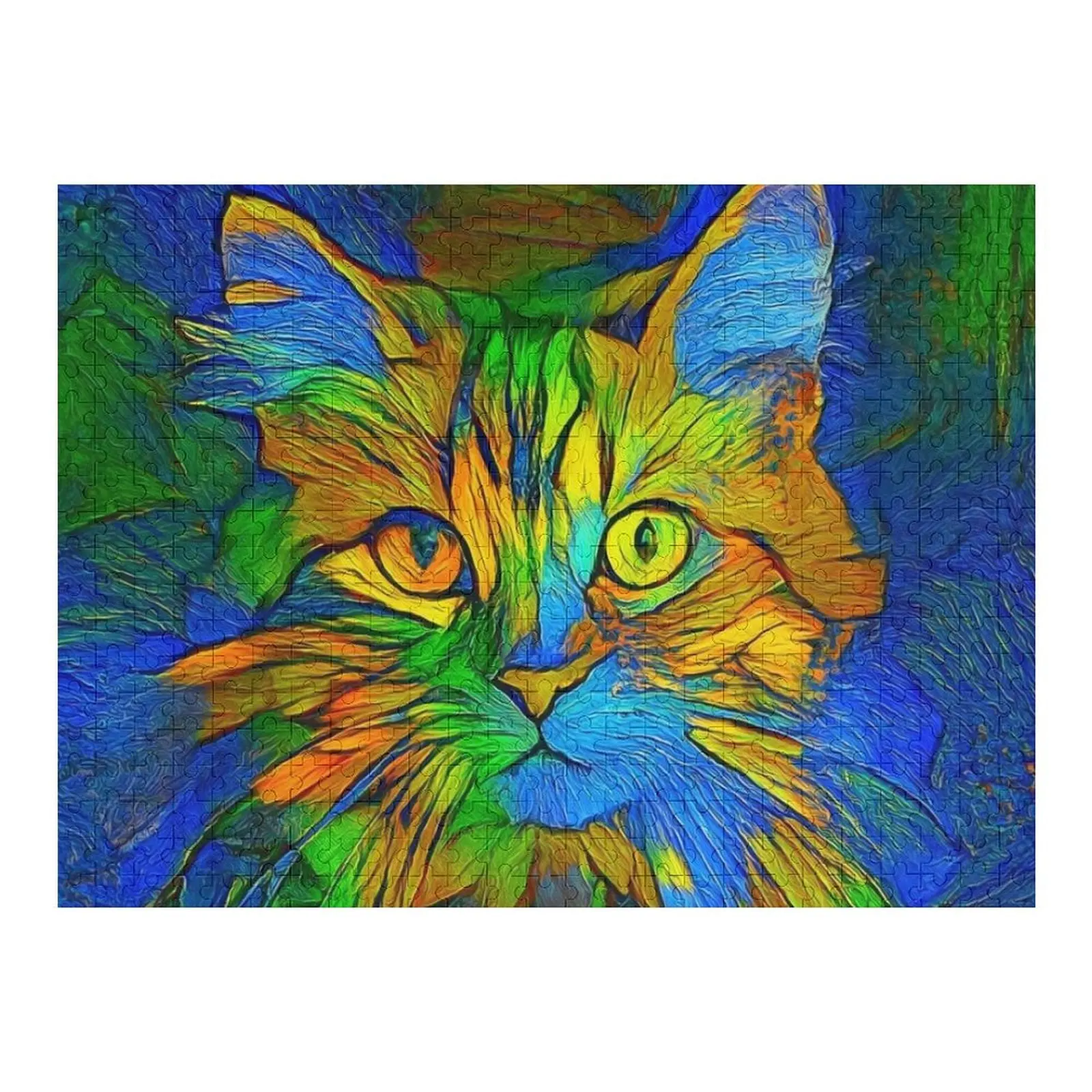

Abstractions of abstract abstraction of cat Jigsaw Puzzle Jigsaw Pieces Adults Personalized Wooden Name Puzzle