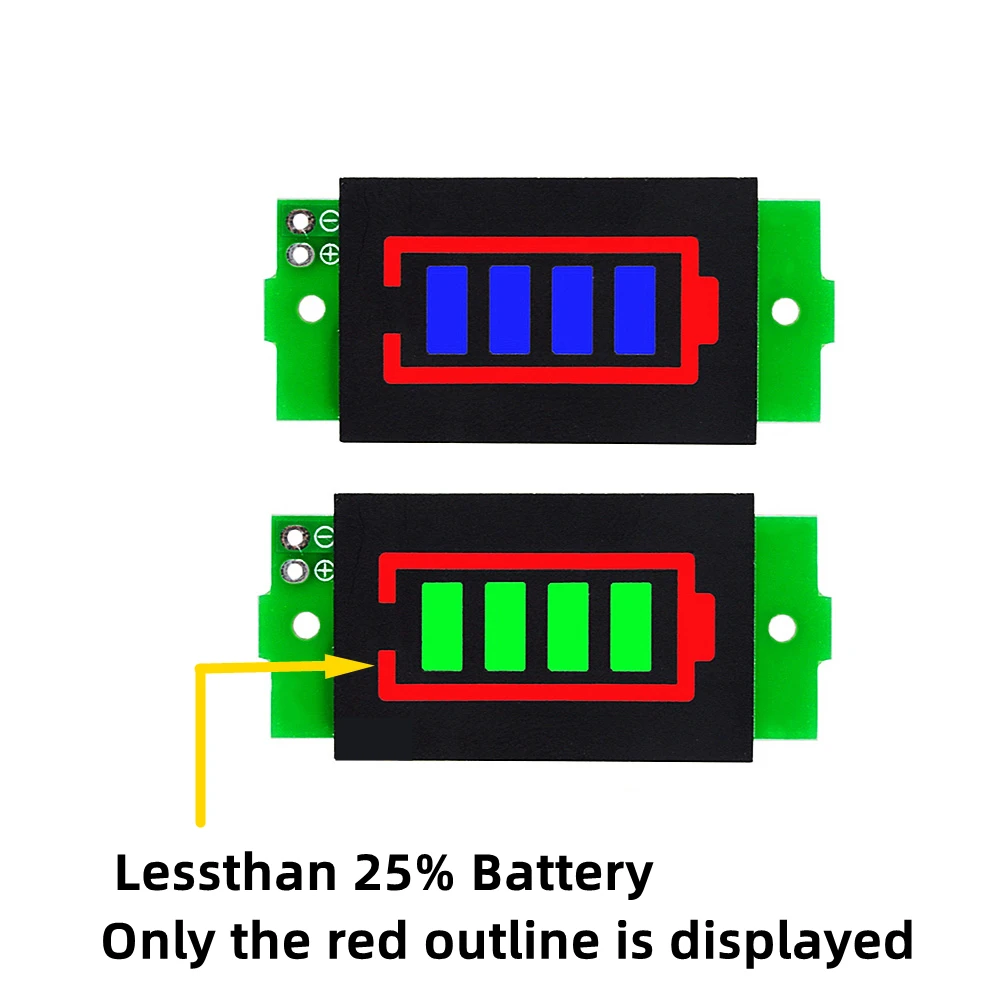 1 ~ 5PCS EGBO 1S 2S 3S 4S Singolo 3.7V 18650 Indicatore di carica della batteria al lio Modulo percentuale Tester del livello di potenza tabellone a LED  502