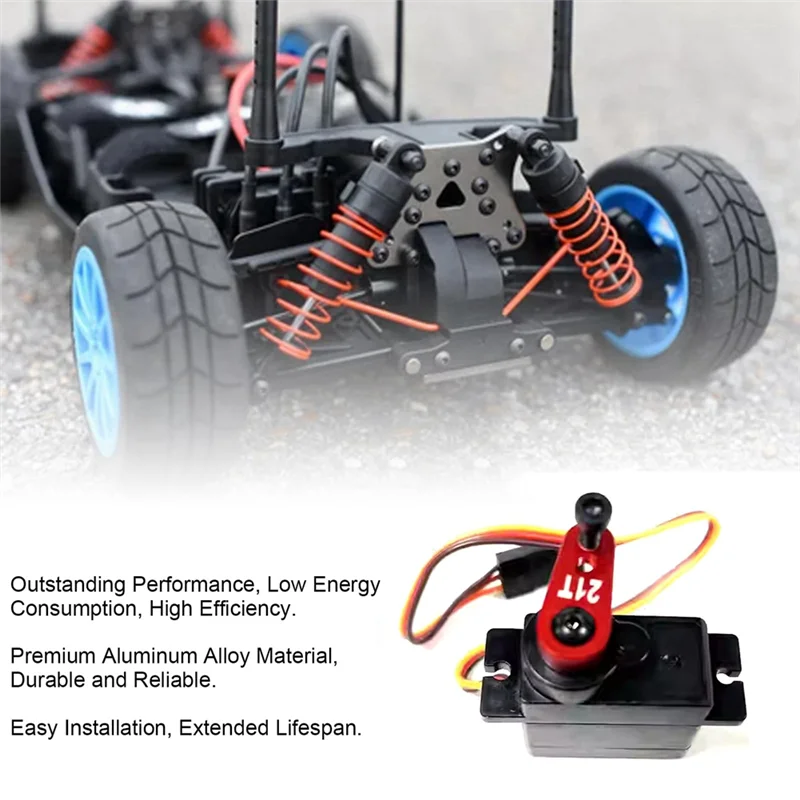 Servo Digital AC52, Servo de alto par de 1Kg con accesorio de actualización de brazo 21T para camión monstruo de granito Typhoon ARRMA 1/18