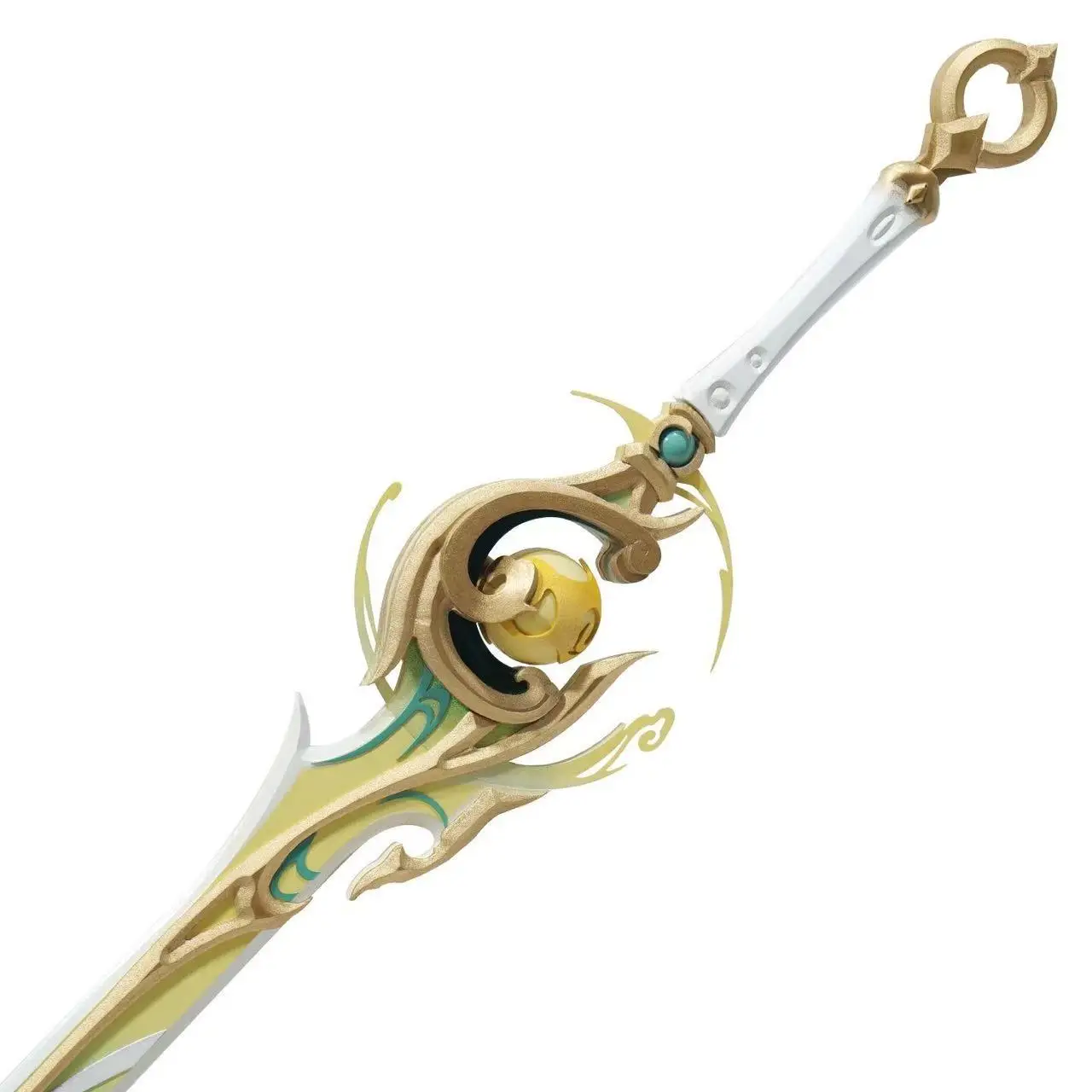 Espada ZiBai de Madera, Accesorio de Juego, Modelo de Cosplay de Genshin Impact, Accesorio de Disfraz para Halloween, Navidad y Fiestas