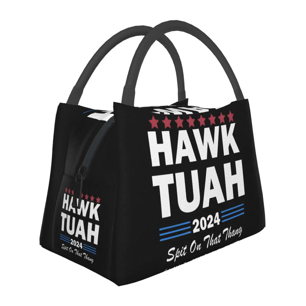 

Hawk Tuah Spit On That Thang 2024 Lunch Box Accessories Portable Insulated Canvas Cooler Thermal Picnic Lunch Box