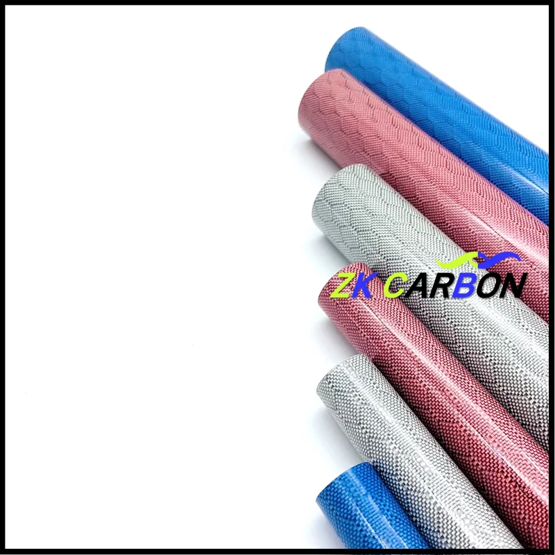 Colored Carbon Fiber Tube 1000mm for RC Drone Parts Glossy Blue Silver Pink OD 8-30mm 3K Hardness Composite Material